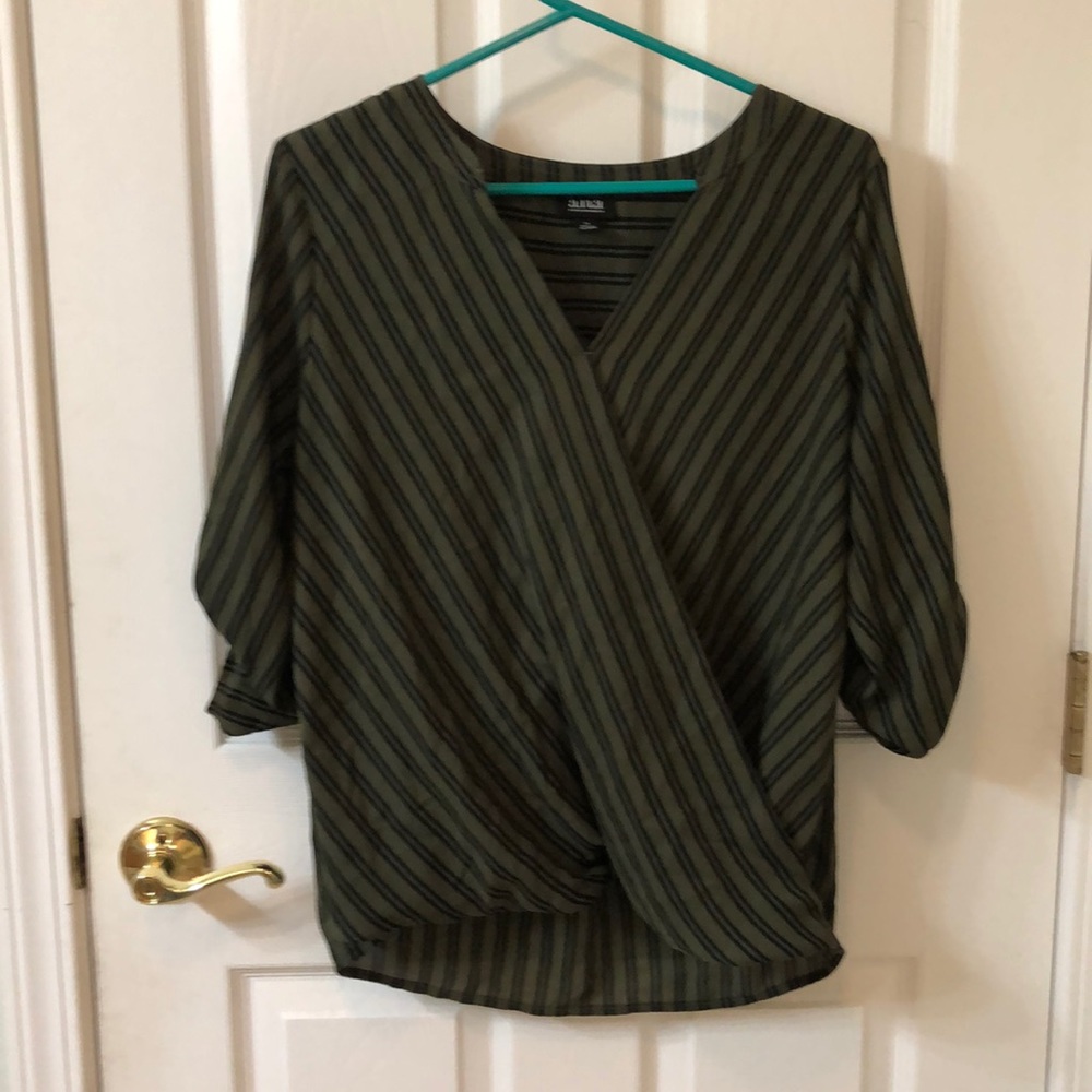 Green Stripe Top